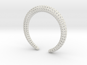 DRAGON Strutura, Bracelet. in White Natural Versatile Plastic: Medium