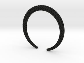DRAGON Solid, Bracelet. Pure, Strong. in Black Premium Versatile Plastic: Extra Small