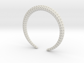 DRAGON Solid, Bracelet. Pure, Strong. in White Natural Versatile Plastic: Small