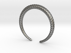 DRAGON Solid, Bracelet. Pure, Strong. in Natural Silver: Medium