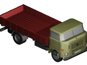 W50 Pritsche (lang) / Flat bed (long) (Z-1:220) in Smooth Fine Detail Plastic