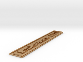 Nameplate Louise-Marie F931 in Natural Bronze