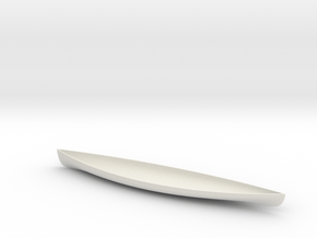 Canoe 10 inches in White Natural Versatile Plastic