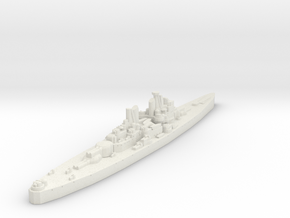 Vanguard Class Battleship (U.K.) Global War Scale in White Premium Versatile Plastic