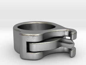 Uncapped Ring in Natural Silver (Interlocking Parts)