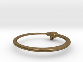Ouroboros Pendant 5.2cm in Natural Bronze