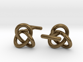 Escher Knot Cufflinks in Natural Bronze