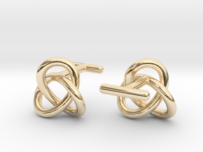 Escher Knot Cufflinks in 14k Gold Plated Brass