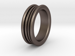 Diffuser Ring in Polished Bronzed Silver Steel