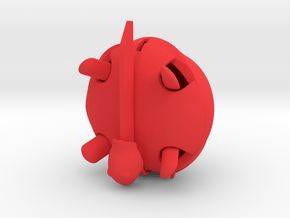 Squishy Turtle - Soft Serve in Red Processed Versatile Plastic