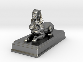 Sphinx Statue 5cm in Polished Silver