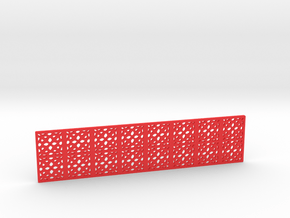 Openwork bookmark in Red Processed Versatile Plastic