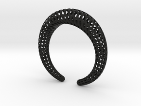DRAGON Structura, Bracelet. Strong, Bold. in Black Premium Versatile Plastic: Extra Small