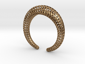 DRAGON Structura, Bracelet. Strong, Bold. in Natural Brass: Small