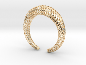 DRAGON Structura, Bracelet. Strong, Bold. in 14k Gold Plated Brass: Small