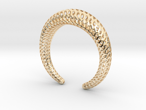 DRAGON Structura, Bracelet. Strong, Bold. in 14k Gold Plated Brass: Medium