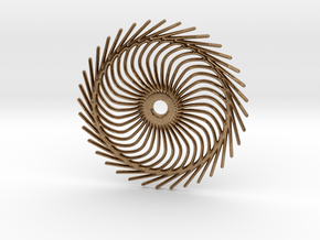 Spiral shape in Natural Brass