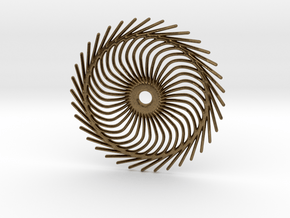 Spiral shape in Natural Bronze