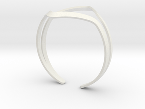 YOUNIVERSAL YY Bracelet in White Natural Versatile Plastic: Small