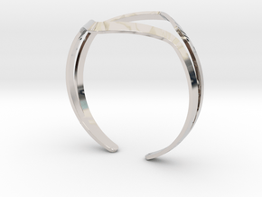 YOUNIVERSAL YY Bracelet in Rhodium Plated Brass: Small