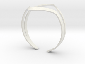 YOUNIVERSAL YY Bracelet in White Natural Versatile Plastic: Medium