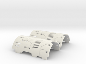 Graflex Mentor - Var1 Part07 - Plates - Style2 in White Natural Versatile Plastic