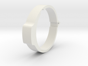 Theta - Protractor Ring: Pointer in White Natural Versatile Plastic