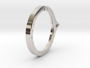 Theta - Protractor Ring: Retaining Disc  in Platinum