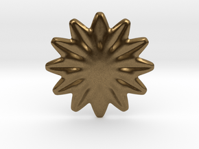 Flower shape for earrings or pendant in Natural Bronze