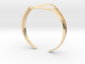 YOUNIVERSAL YY Bracelet R in 14k Gold Plated Brass: Small