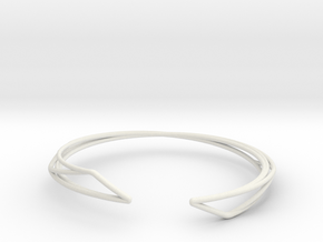 A-LINE Enmotion, Bracelet  in White Natural Versatile Plastic: Extra Small