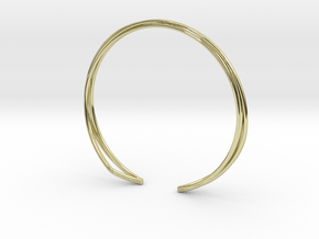 A-LINE Enmotion, Bracelet  in 18k Gold Plated Brass: Extra Small