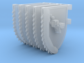 Mixed Chainshields in Smooth Fine Detail Plastic: Small