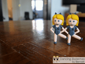 Dancing Ballerinas Emoji in Full Color Sandstone