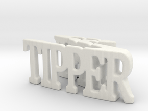 3dWordFlip: tipper/? in White Natural Versatile Plastic