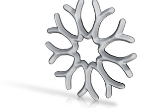 Simple snowflake in Tan Fine Detail Plastic