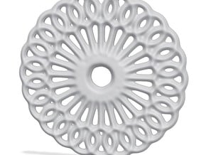 Mandala shape in Tan Fine Detail Plastic