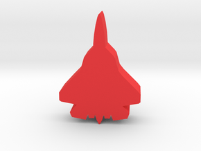 Game Piece, Red Force Stealth Fighter in Red Processed Versatile Plastic
