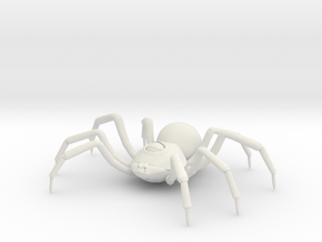 Large Spider in White Natural Versatile Plastic: Extra Small
