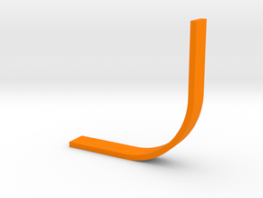 Arch Bookend in Orange Processed Versatile Plastic