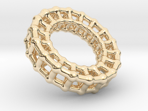The Circle of Life in 14k Gold Plated Brass