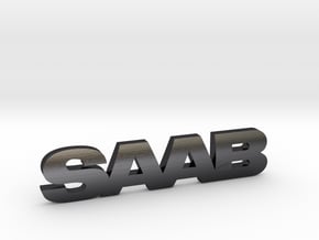 SAAB_emblem in Polished and Bronzed Black Steel