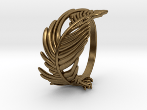 Feather Ring in Natural Bronze: 5 / 49