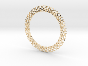 Mandala ring shape for pendants or earrings in 14k Gold Plated Brass