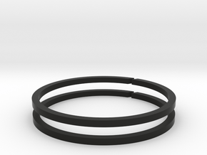 Piston Cup v1.1 - Piston Rings in Black Premium Versatile Plastic