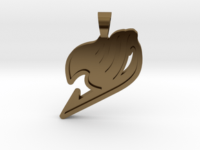 Fairy Tail [pendant] in Polished Bronze