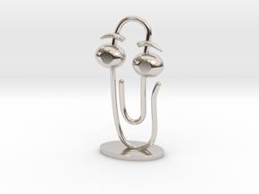 CLIPPY 2.0 (small) in Rhodium Plated Brass