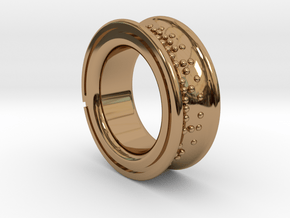B (ring) in Polished Brass