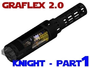 Graflex2.0 - Knight Chassis Part 1 - Main shell in White Natural Versatile Plastic