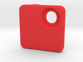 MTB Front Mech Cover Blank in Red Processed Versatile Plastic